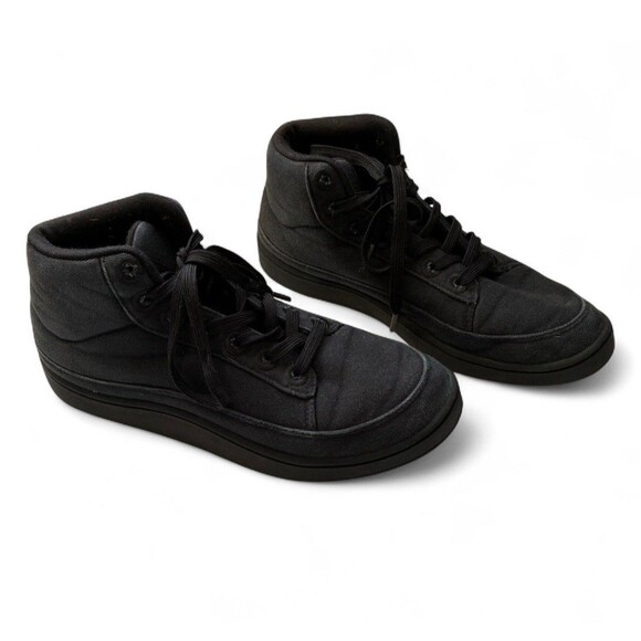 Allbirds Women’s Size 9 Mid Canvas Pacer Sneaker All Black Ankle Casual Lace Up - Picture 1 of 10